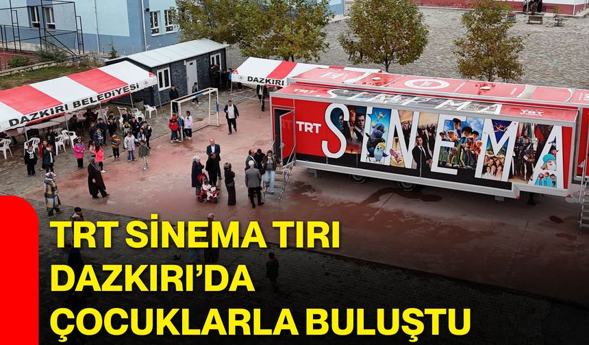 TRT Sinema Tırı Dazkırı’da çocuklarla buluştu