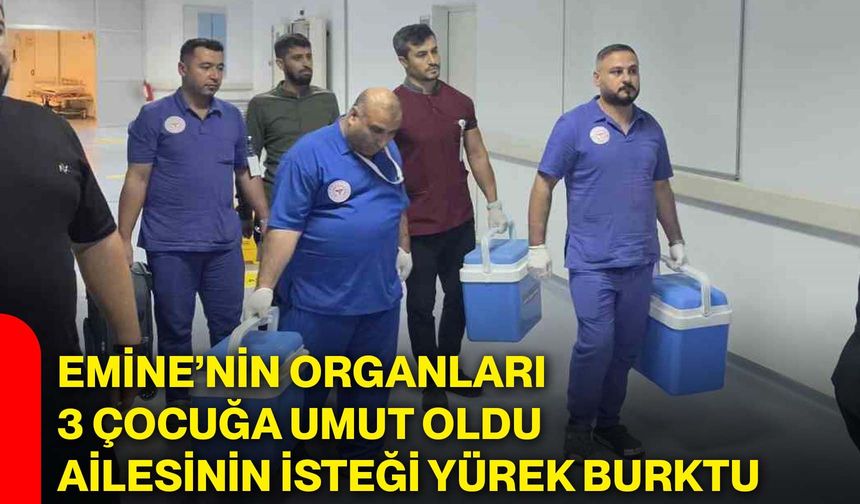 Emine’nin organları 3 çocuğa umut oldu, ailesinin isteği yürek burktu