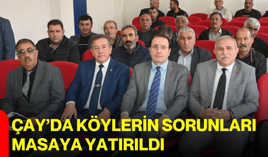 Çay’da köylerin sorunları masaya yatırıldı