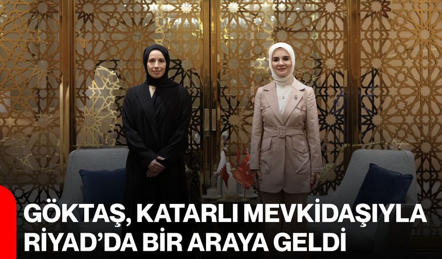 Göktaş, Katarlı mevkidaşıyla Riyad’da bir araya geldi