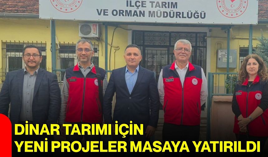 Dinar tarımı için yeni projeler masaya yatırıldı
