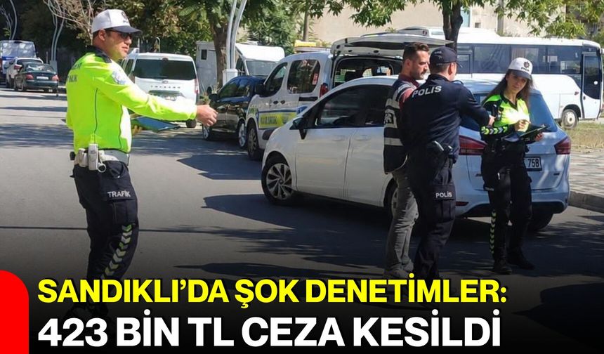 Sandıklı’da şok denetimler: 423 bin TL ceza kesildi