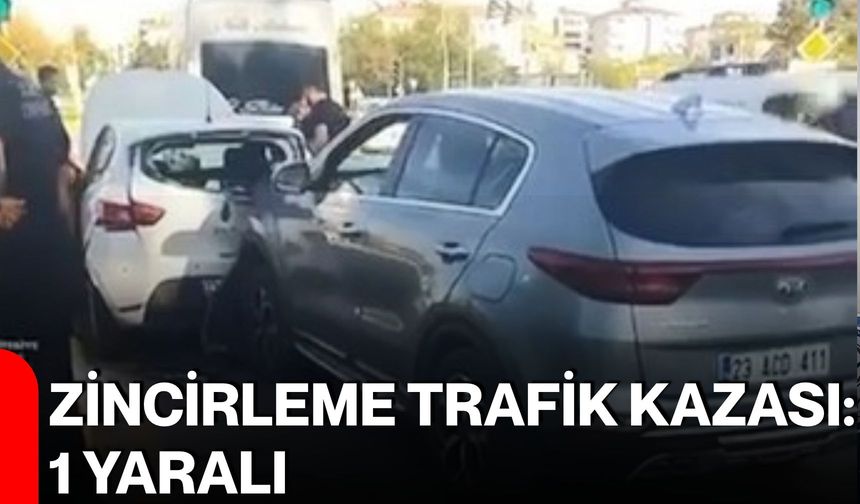 Zincirleme trafik kazası: 1 yaralı