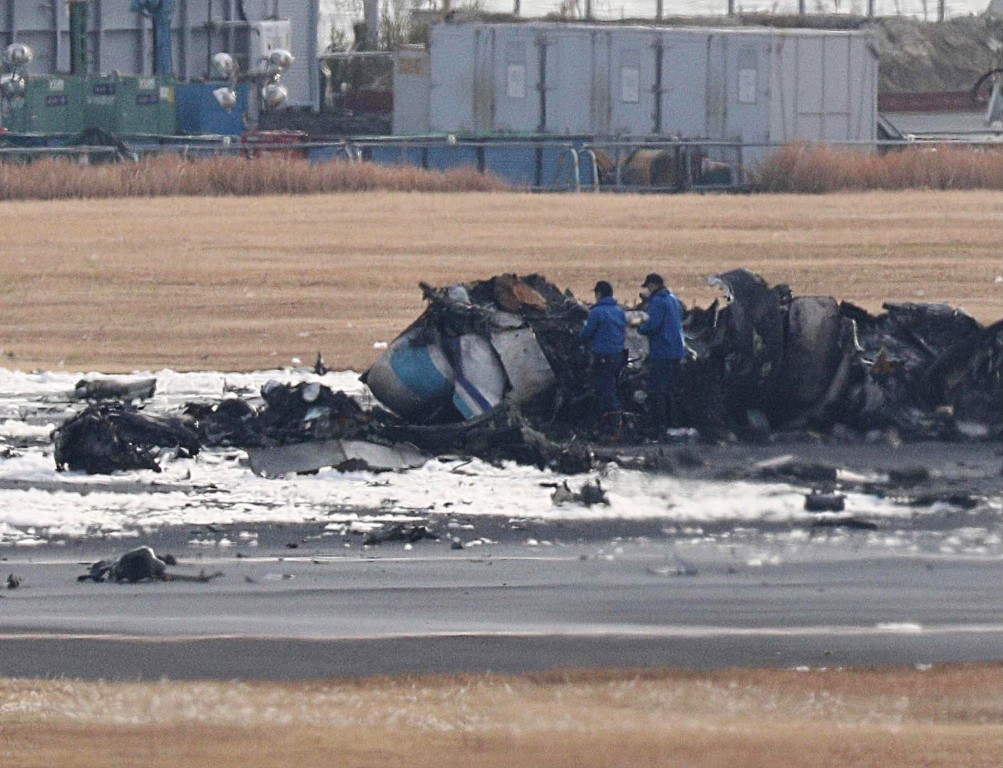 Japonya Sahil Güvenlik Kuvvetlerine (JCG) ait uçağın çarpışması sonucu meydana gelen kaza