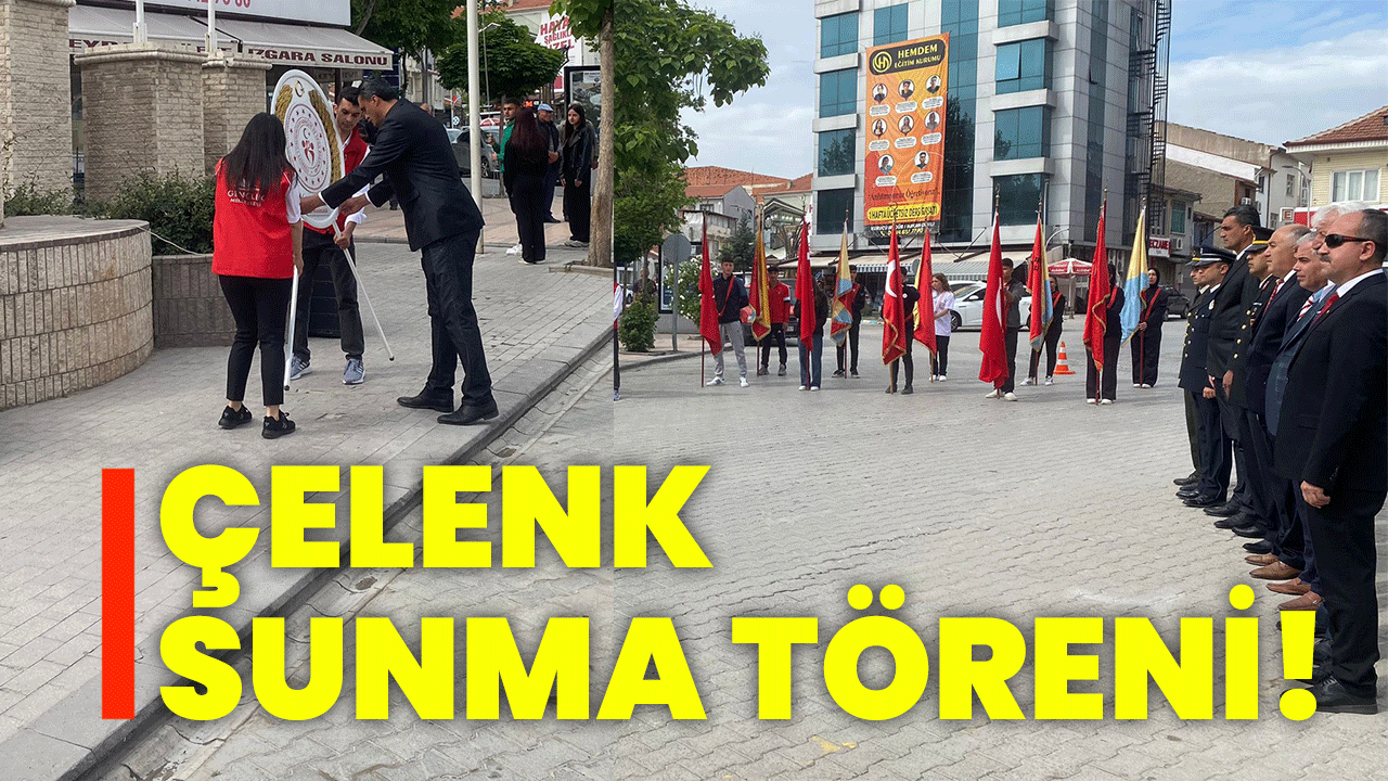 Çelenk sunma töreni!