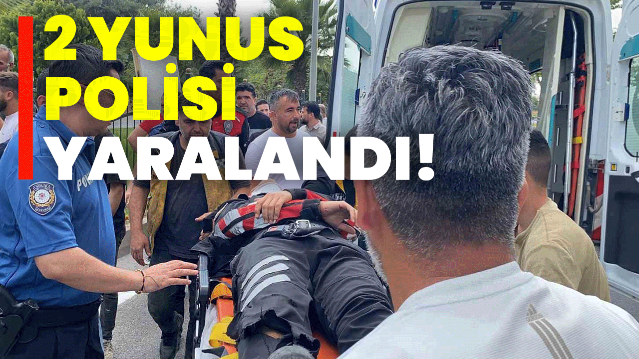 2 yunus polisi yaralandı!