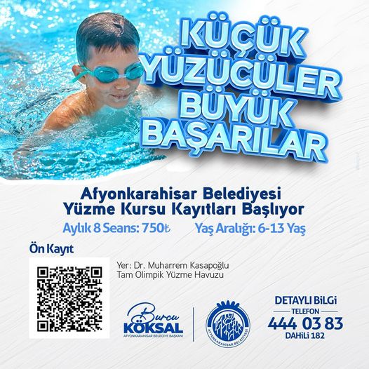 Afyon’da yüzme bilmeyen çocuk kalmayacak!