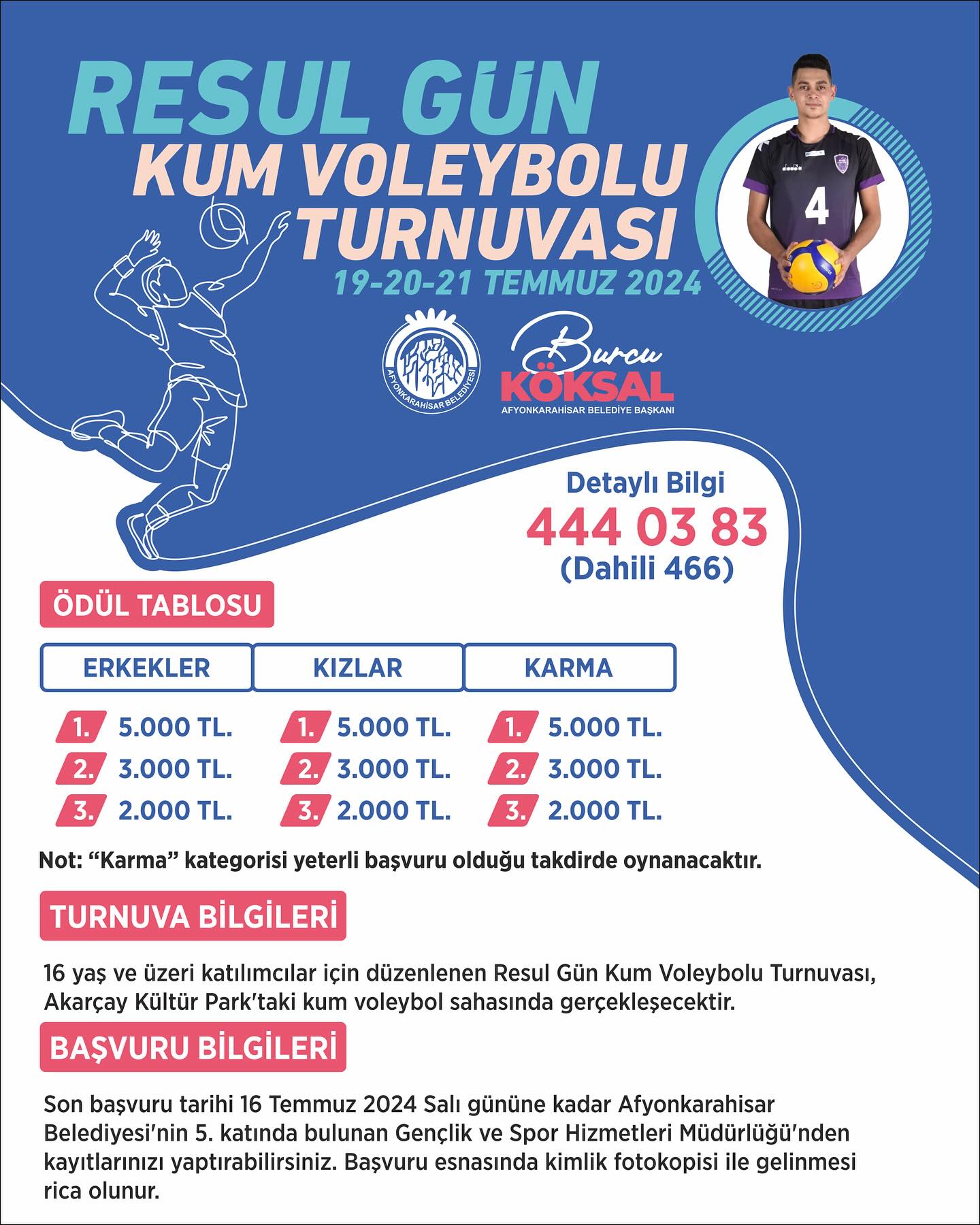 Afyonkarahisar Belediyesi genç voleybolcu adına turnuva düzenleyecek!