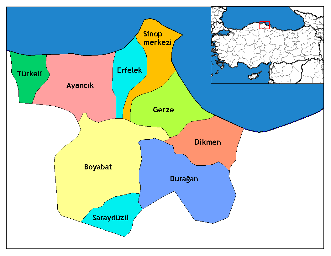 Sinop Districts