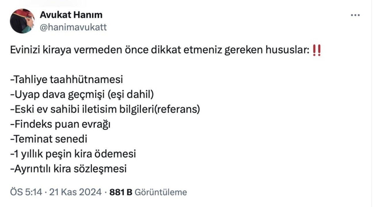 Ev Sahipleri Dikkat Evinizi Kiraya Vermeden Once Bunlara Mutlaka Dikkat Edin