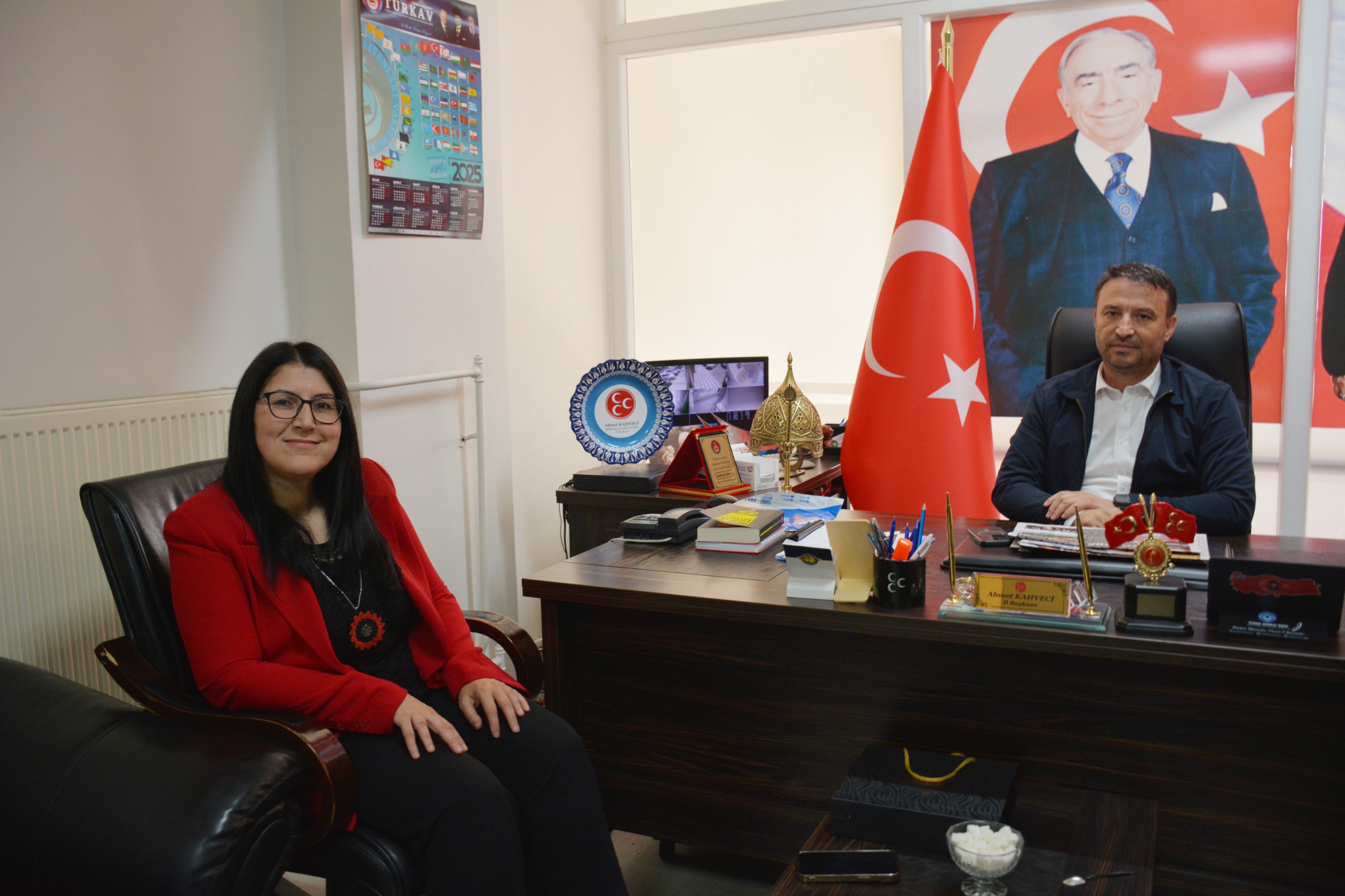 Oti̇zm Konfederasyonu’ndan Mhp’ye Teşekkür Zi̇yareti̇1