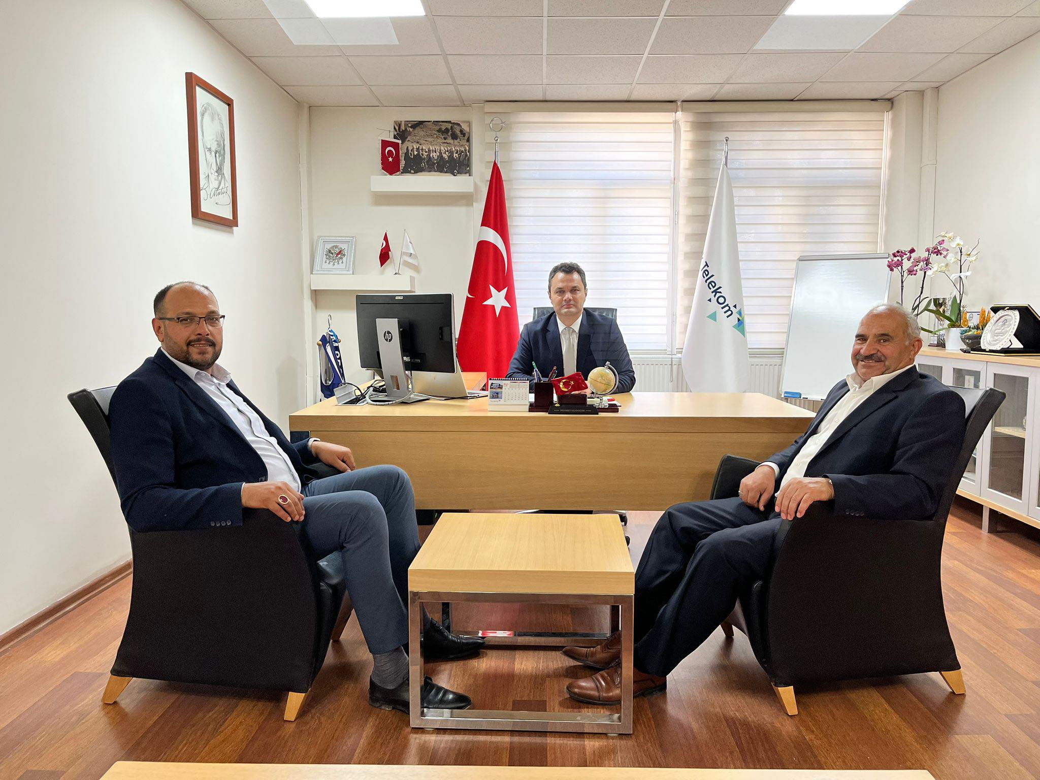 Başkan Bodur'dan Türk Telekom’a Zi̇yaret (1)