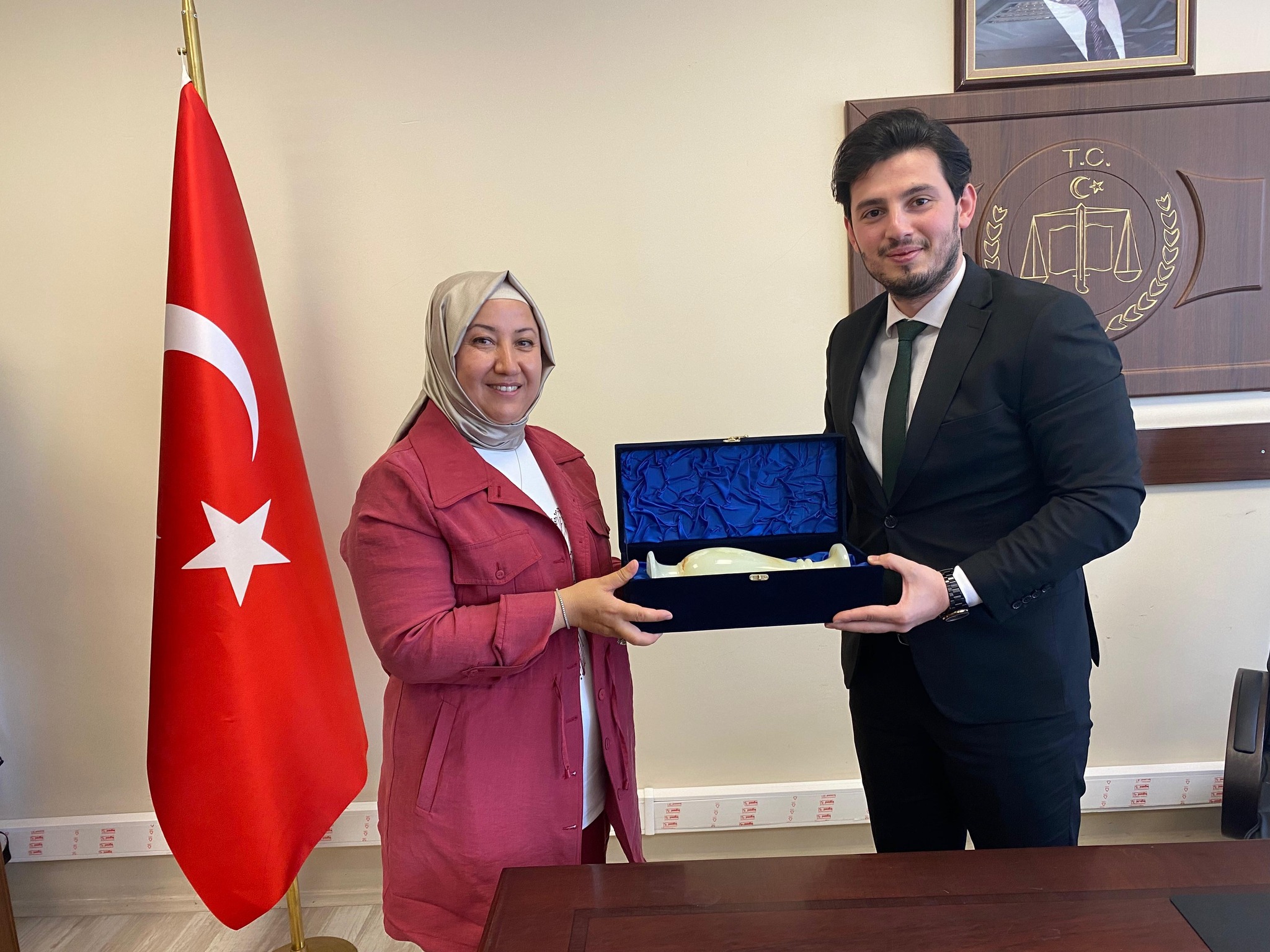 Başkan Savciyi Uğurladi ..
