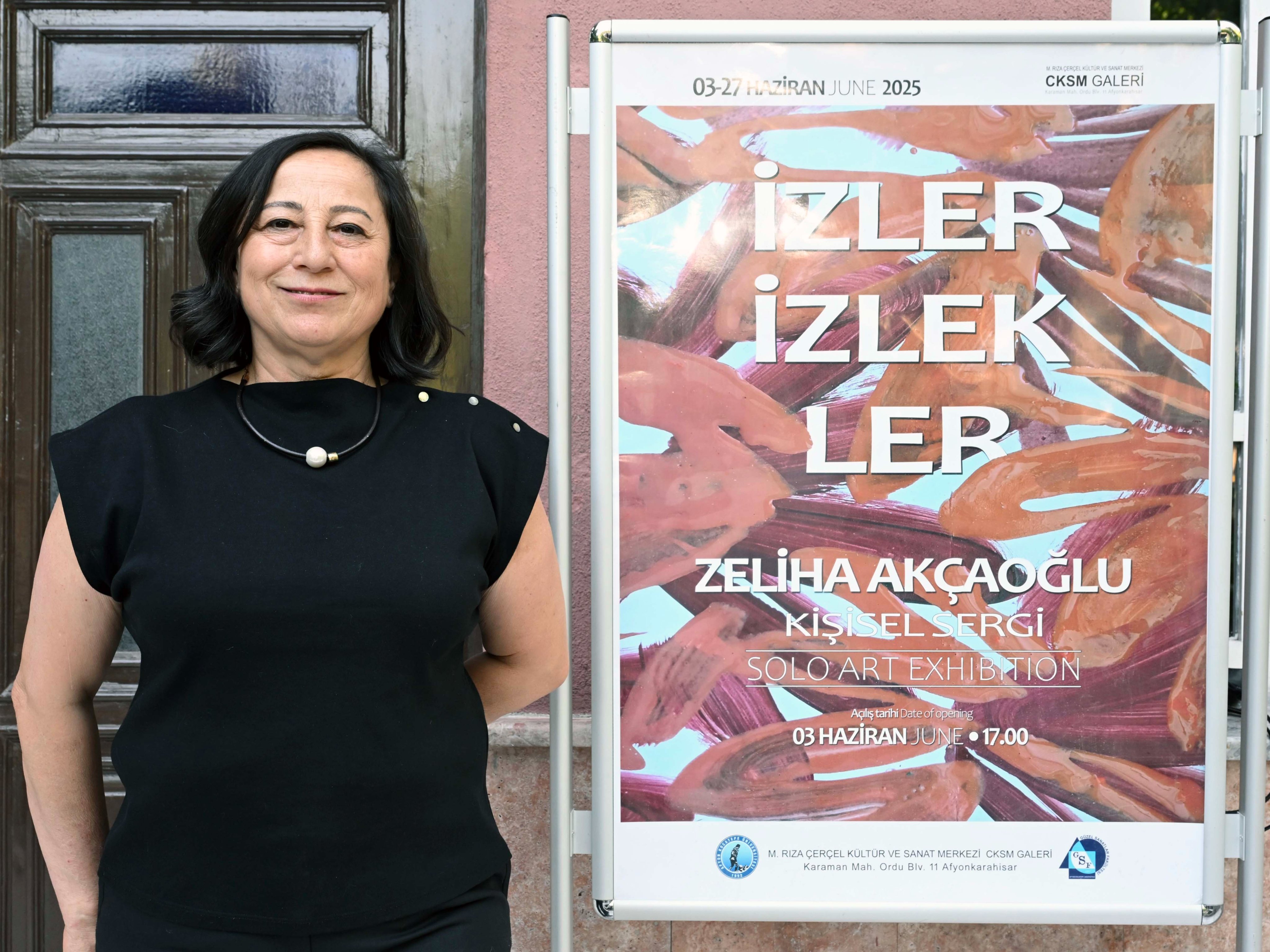 Zeli̇ha Akçaoğlu’ndan Akü’de Sergi̇