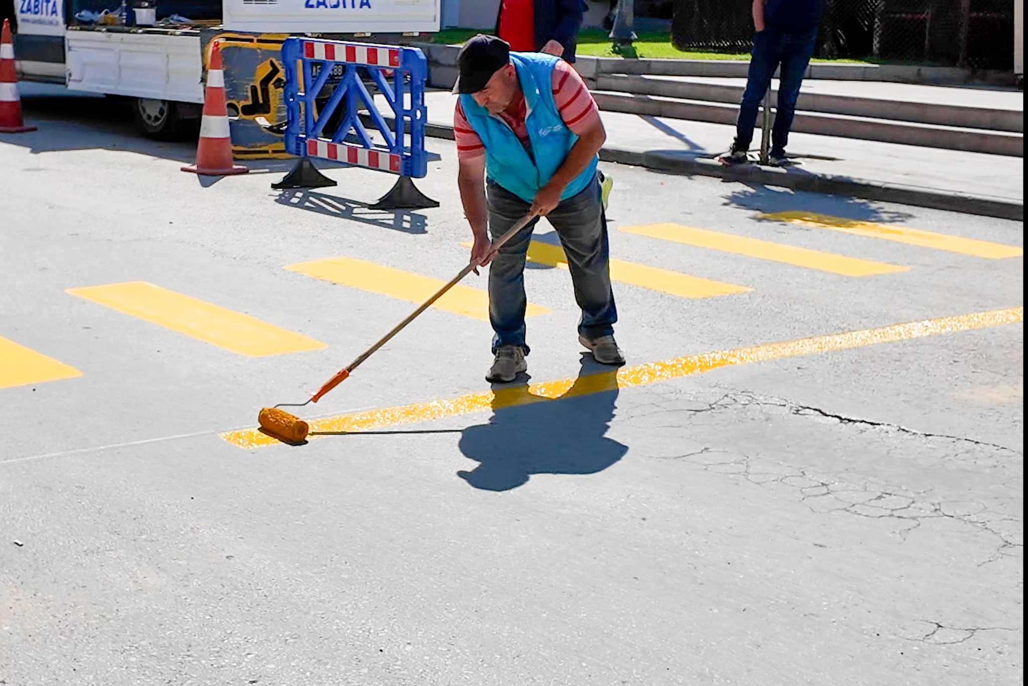 Sandıklı’da Trafikte Görünürlük Arttı Çizgiler Yenilendi (5)