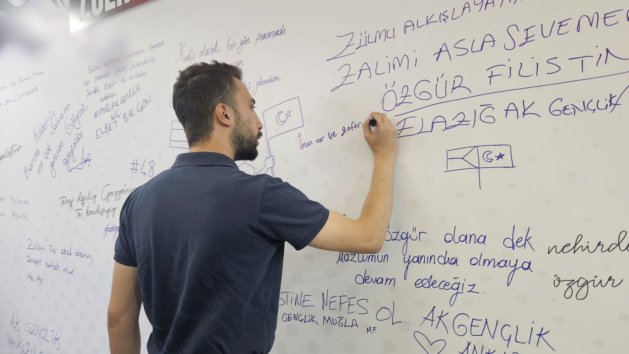 Ak Gençli̇k’ten Kizilcahamam’da Gazze’ye Destek Mesaji (1)