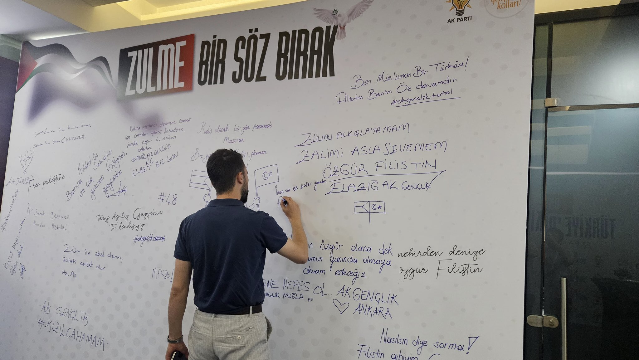 Ak Gençli̇k’ten Kizilcahamam’da Gazze’ye Destek Mesaji (3)