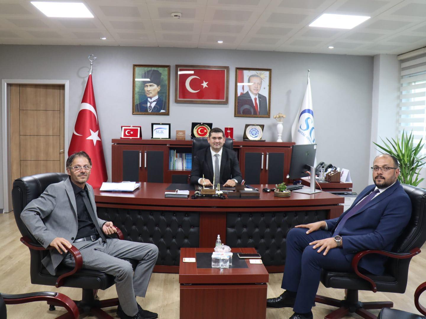Başkan Bodur’dan Sgk İl Müdürü Çeli̇kbaş’a Zi̇yaret