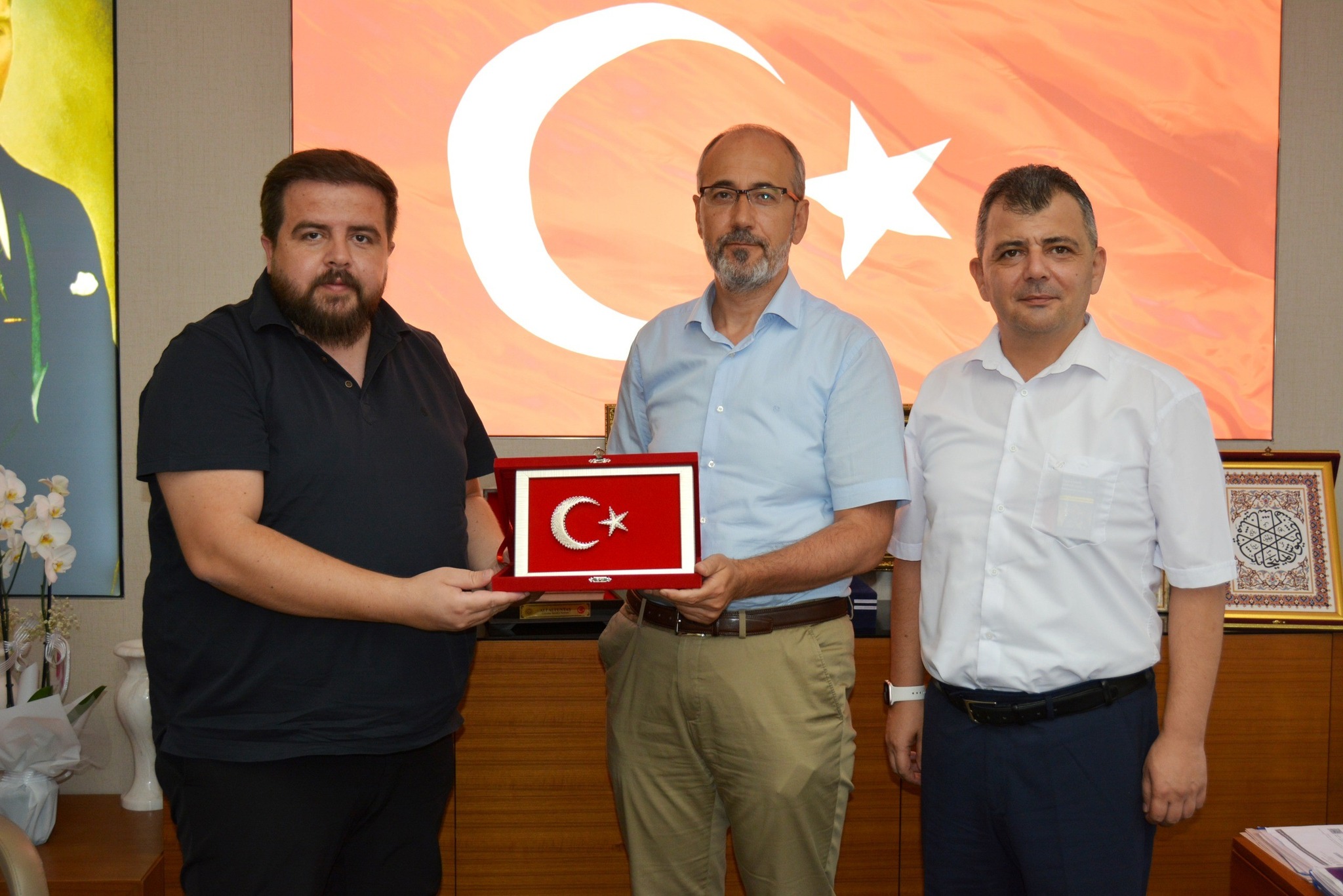 Koyuncu Ve Mola’dan İl Sağlik Müdürü Öztürk’e Hayirli Olsun Zi̇yaret (1)