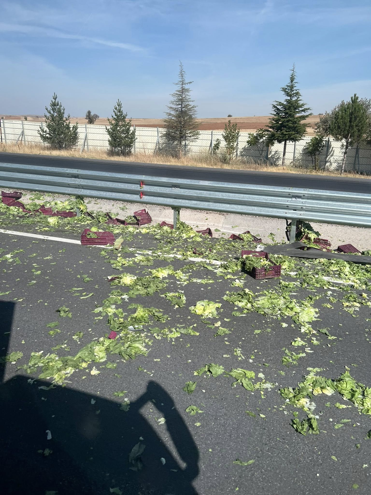Afyon İzmi̇r Karayolu’nda Trafi̇k Kazasi Kamyonet Orta Refüje Gi̇rdi̇ 1
