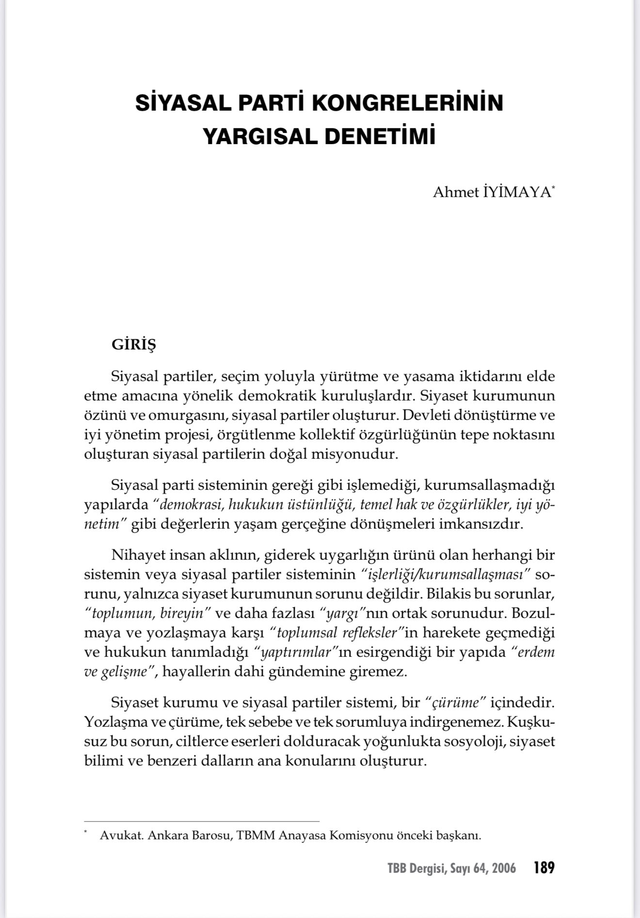 Mi̇lletveki̇li̇ Özkaya’dan Chp Kongreleri̇ne Hukuki̇ Gönderme (1)