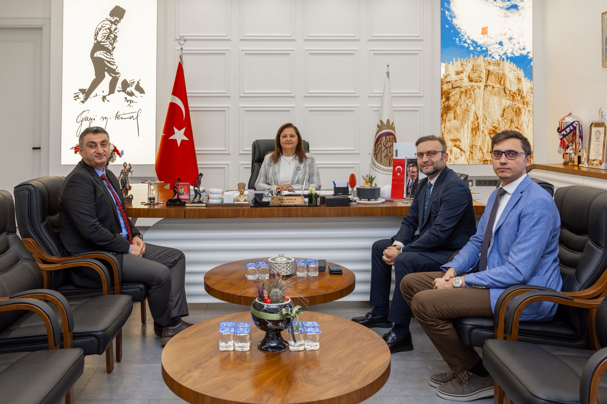 Tarim Kredi̇ Yağ Sanayi̇ Yöneti̇ci̇leri̇, Başkan Köksal’i Zi̇yaret Etti̇