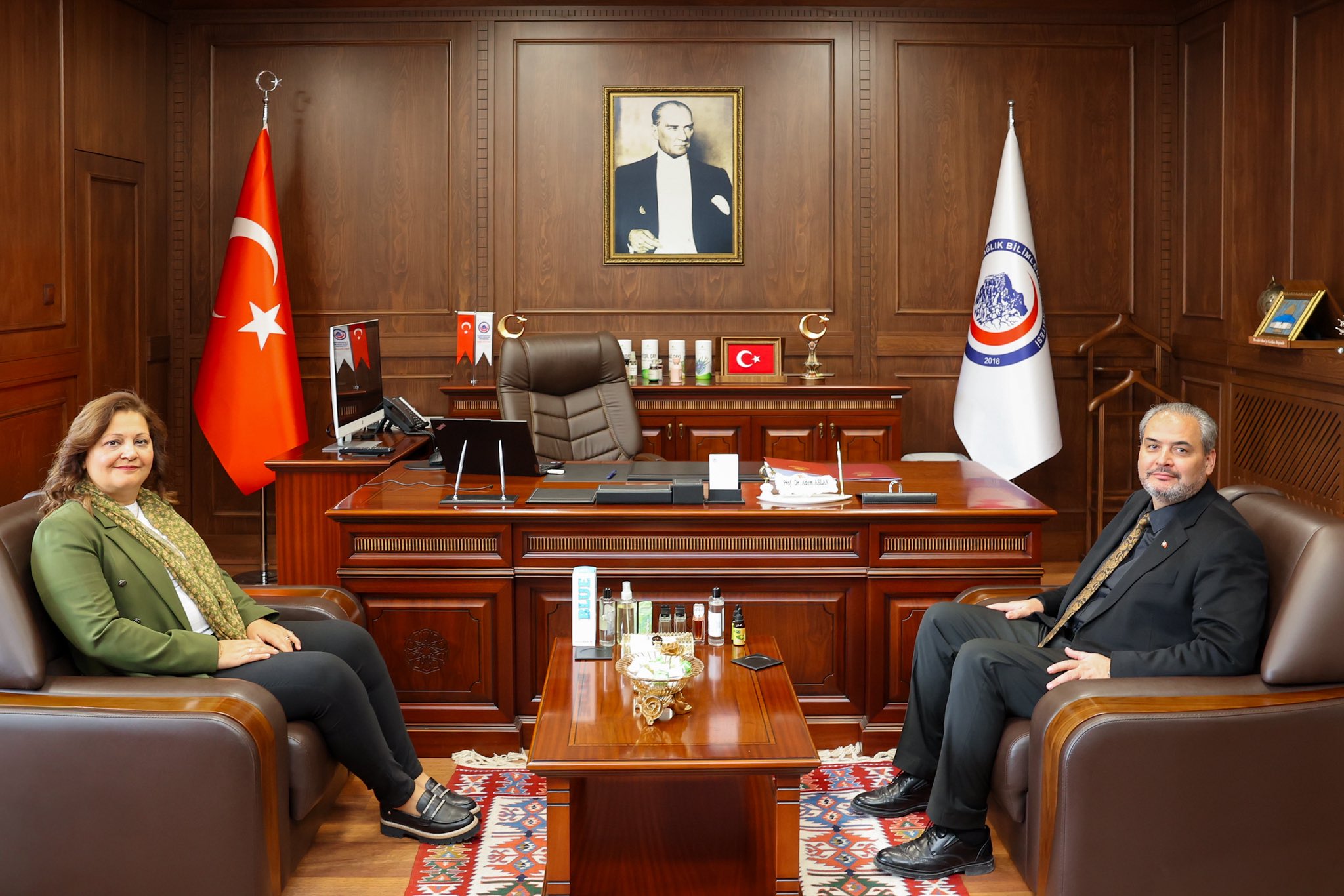 Başkan Köksal’dan Rektör Aslan’a Nezaket Zi̇yareti̇ (1)