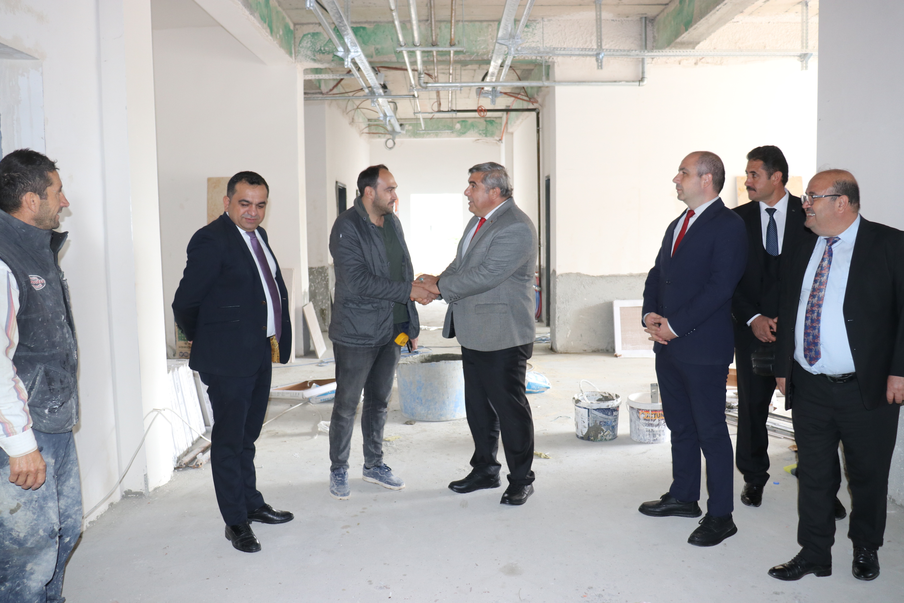 Müdür Sünnetci̇ Çi̇ği̇ltepe Mtal İnşaatini İnceledi̇ (4)