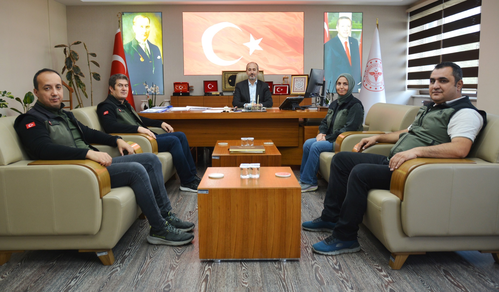 Orman İşletme Müdürlüğünden Sağlik Müdürü Öztürk’e Zi̇yaret