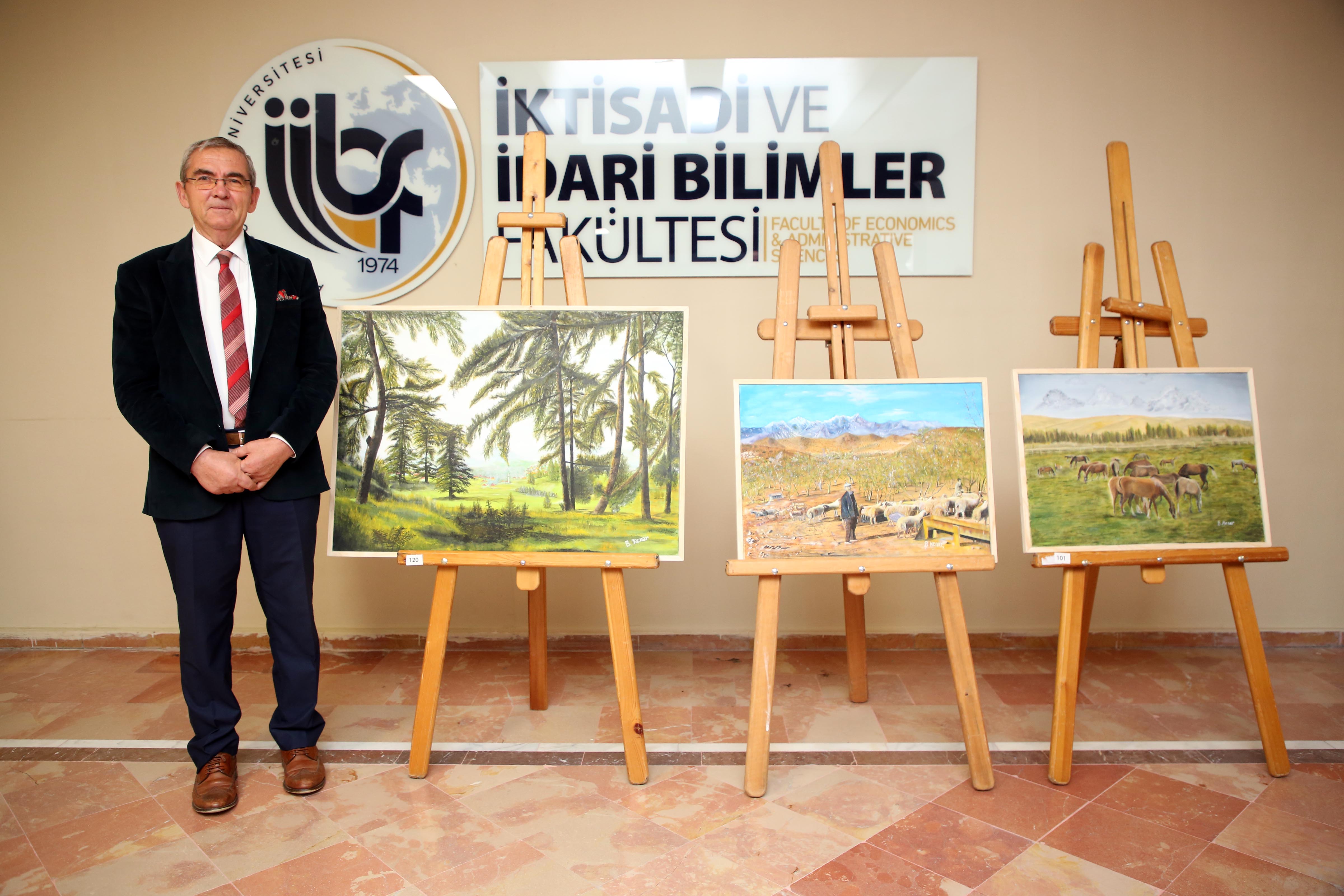 Sanat Ve Eği̇ti̇m Bi̇r Arada. Prof. Dr. Beytullah Kenar’in Ki̇şi̇sel Resi̇m Sergi̇si̇ Açildi 1