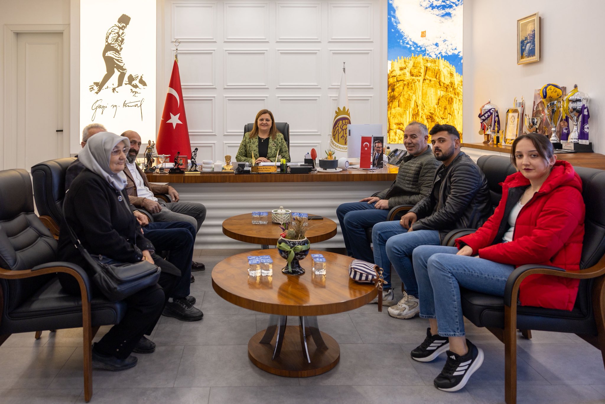 Başkan Köksal, Chp Bolvadi̇n Heyeti̇ni̇ Kabul Etti̇