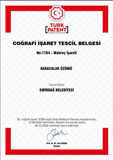 Emi̇rdağ’da Coğrafi̇ İşaretli̇ Ürün Ai̇lesi̇ Geni̇şledi̇