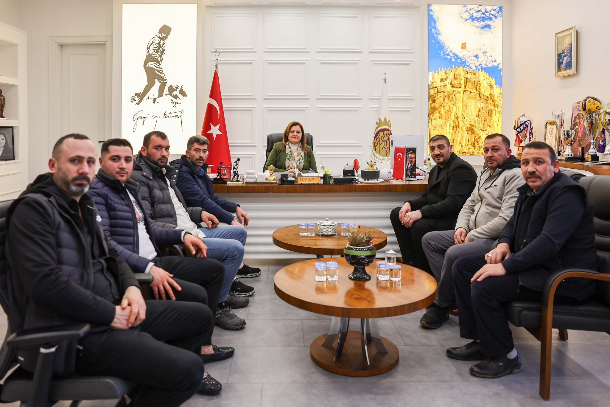 Başkan Köksal Esnaf Odasi Adaylariyla Görüştü