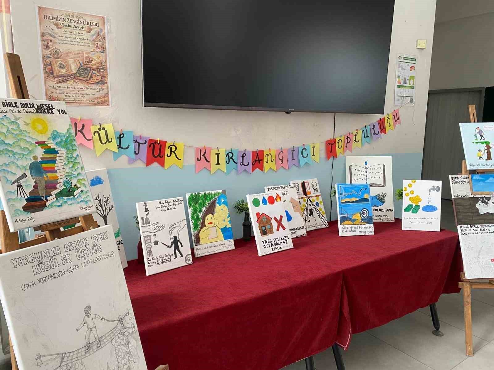 Atasözleri̇ Ve Deyi̇mler Hayal Gücüyle Tuvale Yansitildi (1)