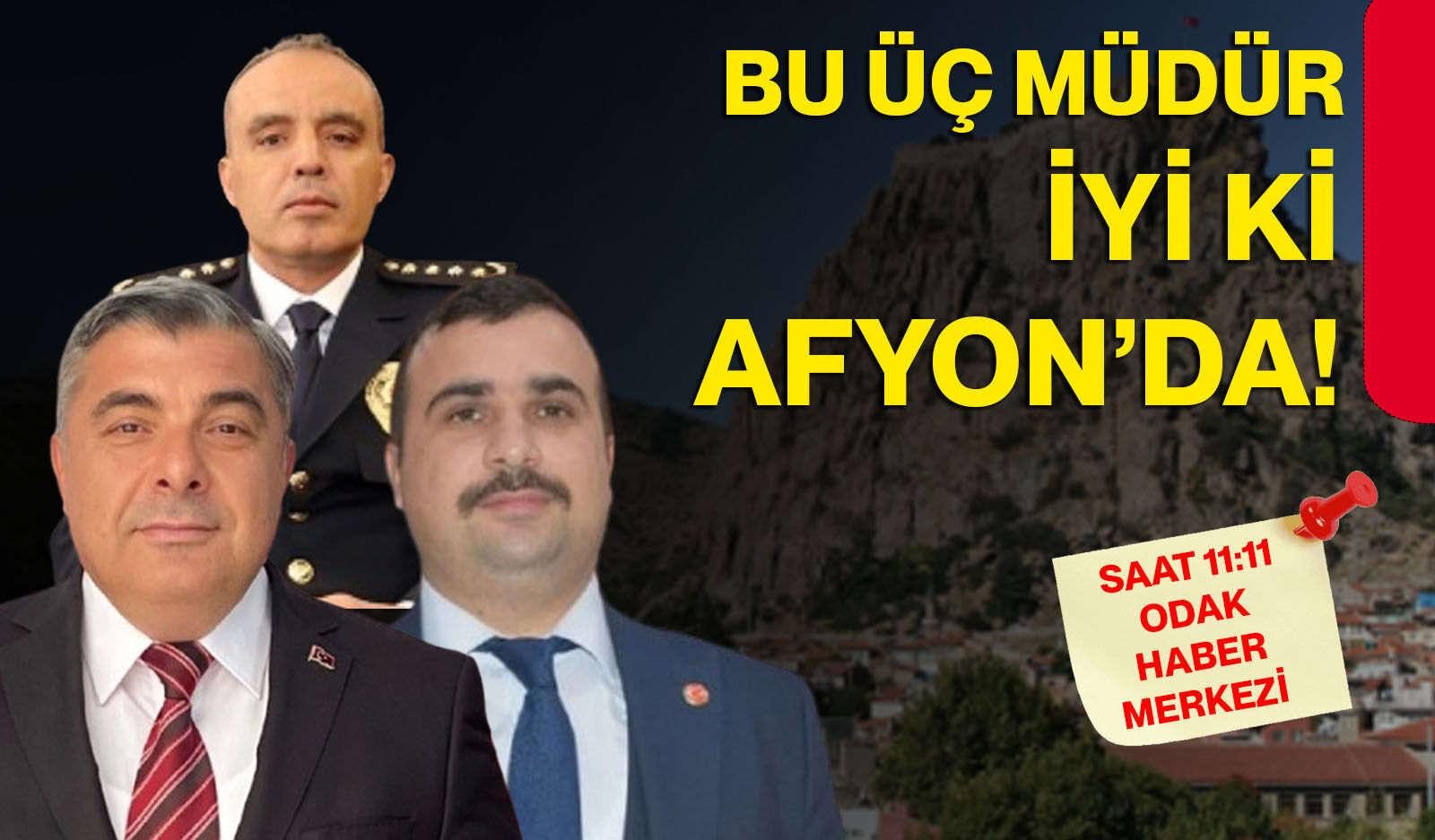 Bu üç müdür iyi ki Afyon’da!