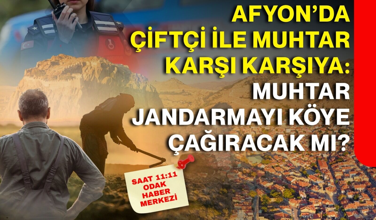 Afyon’da çiftçi ile muhtar karşı karşıya: Muhtar jandarmayı köye çağıracak mı?