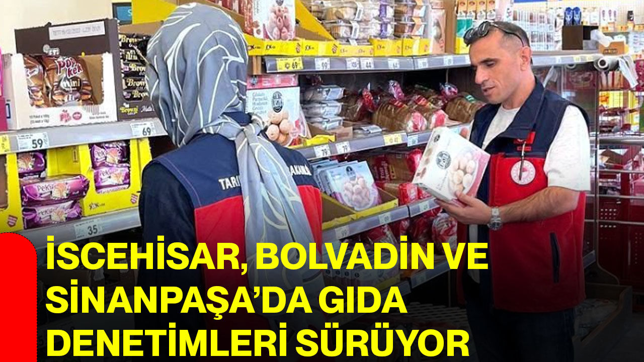 İscehisar, Bolvadin ve Sinanpaşa’da gıda denetimleri sürüyor