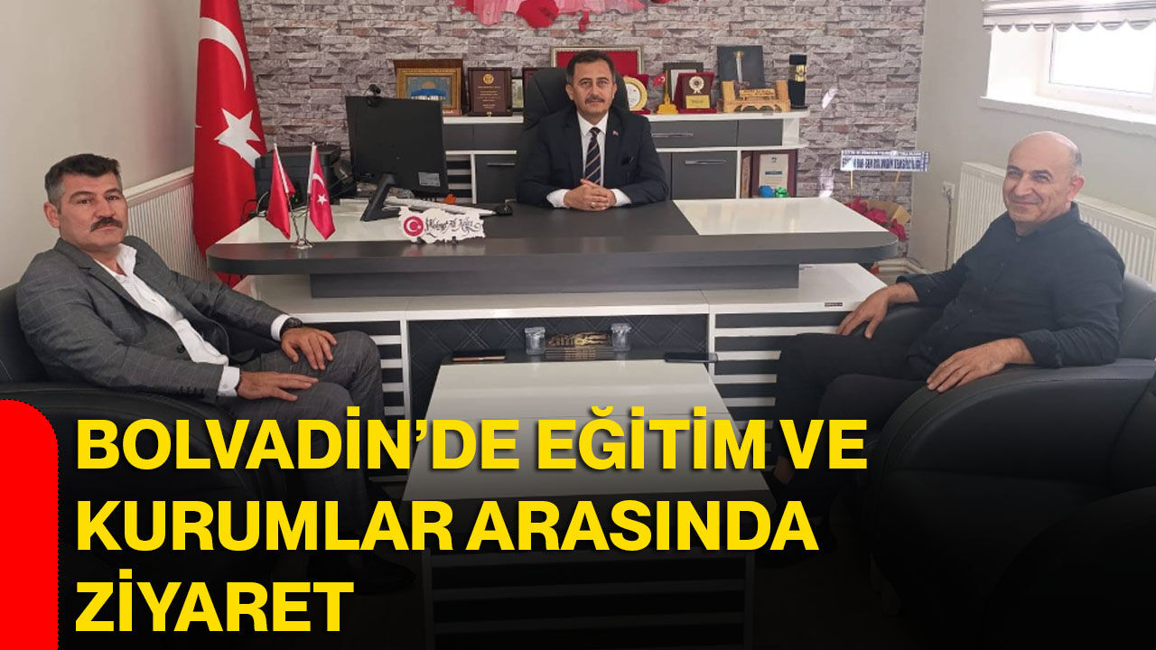Bolvadin’de eğitim ve kurumlar arasında ziyaret