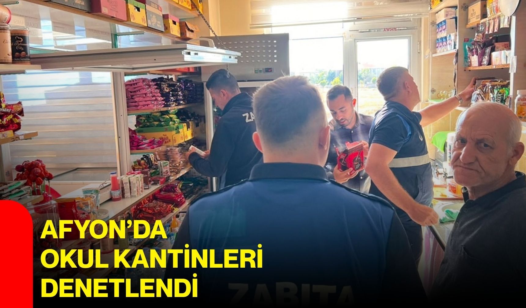 Şuhut’ta okul kantinlerinde zabıta denetimi