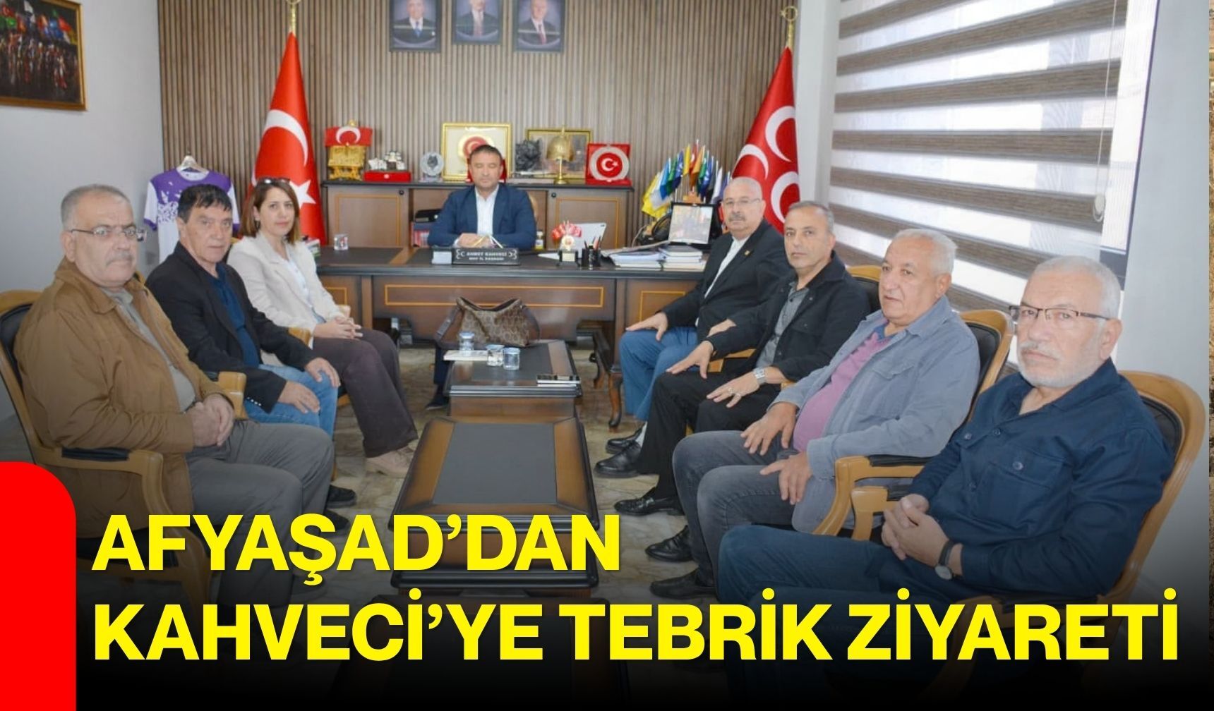 AFYAŞAD’dan Kahveci’ye Tebrik Ziyareti
