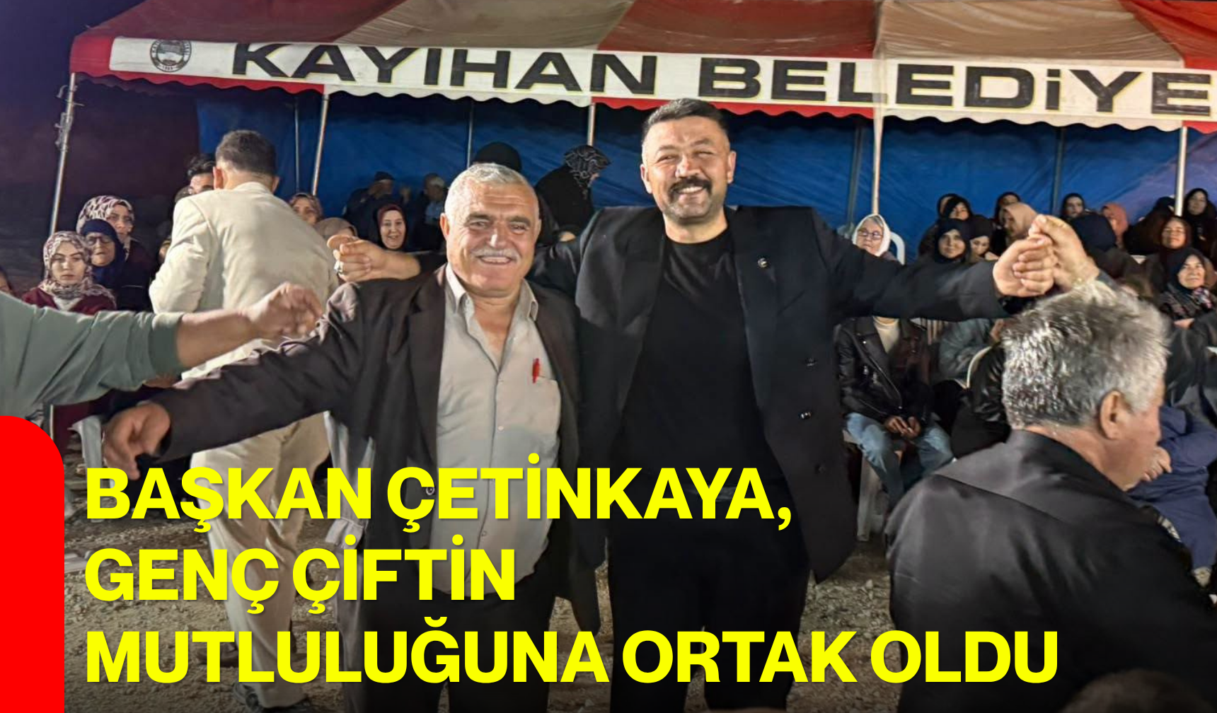Başkan Çetinkaya, genç çiftin mutluluğuna ortak oldu