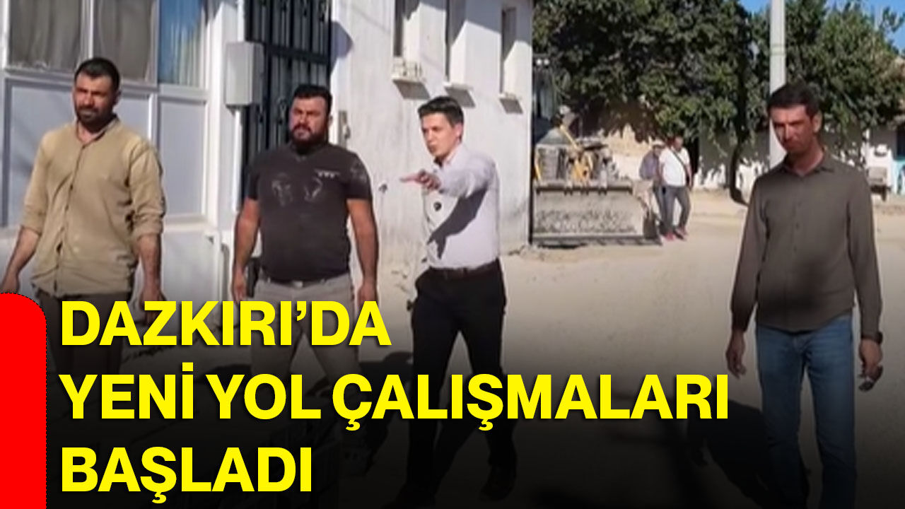 Dazkırı’da yeni yol çalışmaları başladı