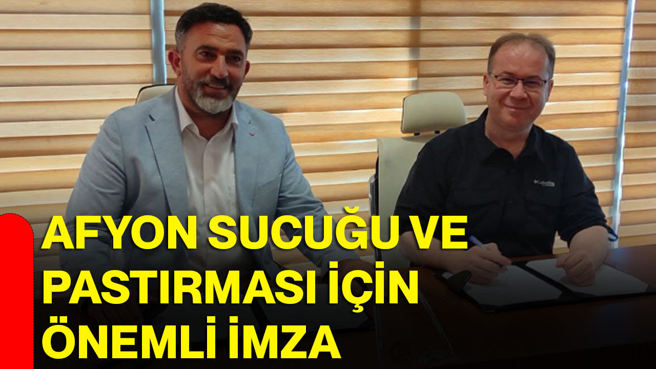 Afyon Sucuğu ve Pastırması için önemli imza