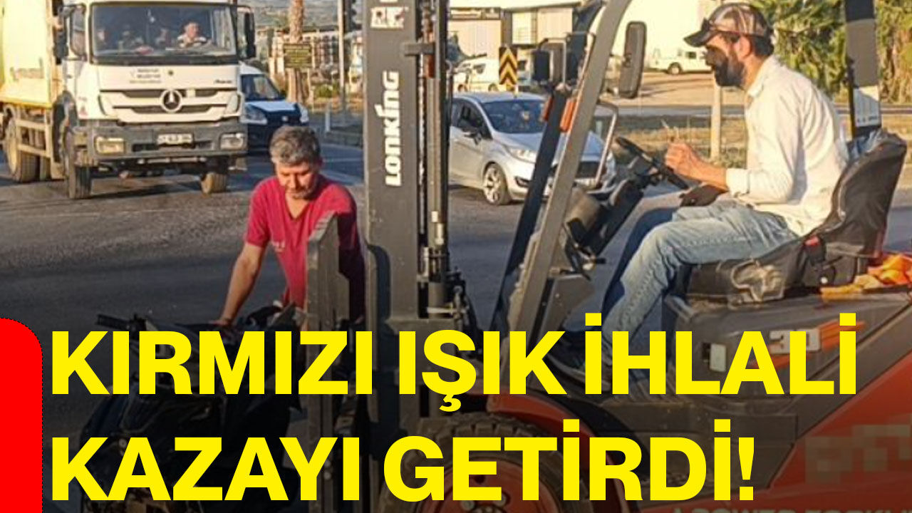Kırmızı ışık ihlali kazayı getirdi!