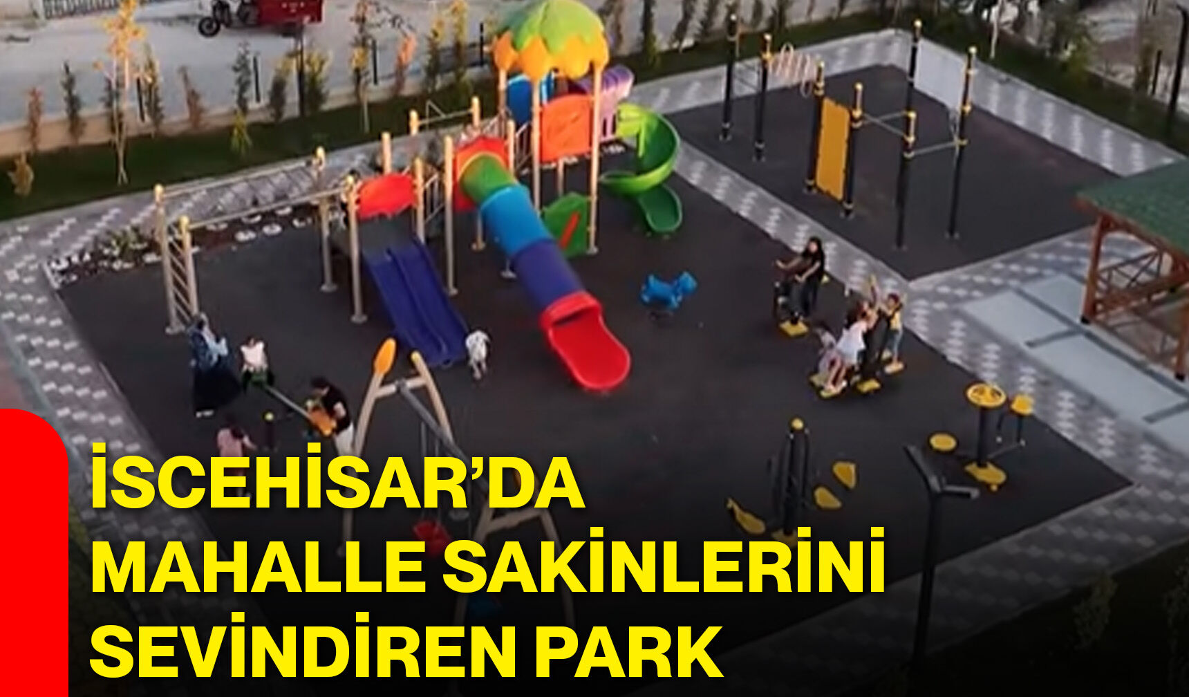 İscehisar’da mahalle sakinlerini sevindiren park