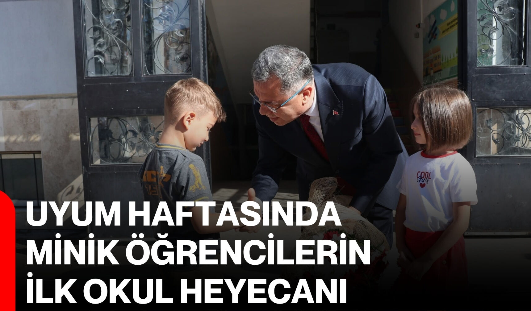 Uyum Haftasında minik öğrencilerin ilk okul heyecanı