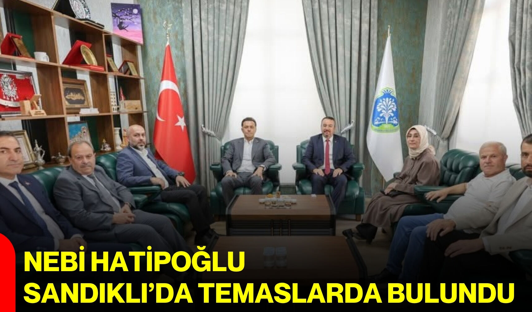 Nebi Hatipoğlu Sandıklı’da temaslarda bulundu