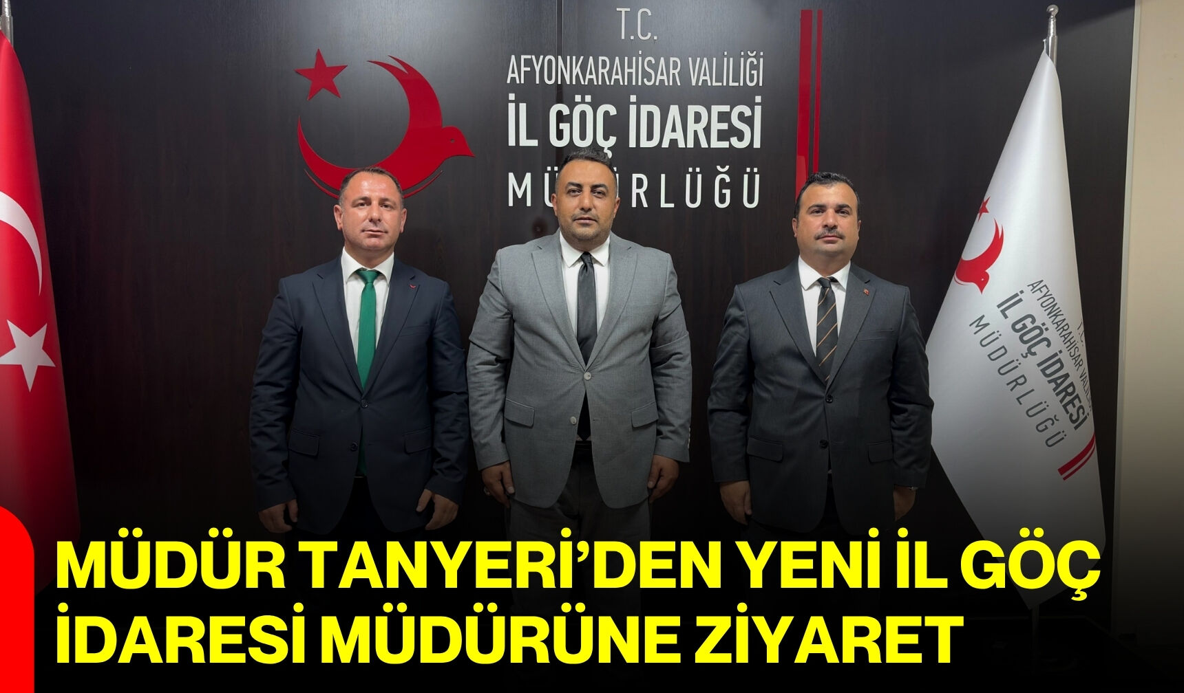 Müdür Tanyeri’den yeni il göç idaresi müdürüne ziyaret