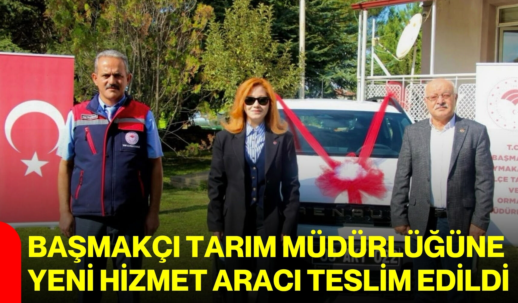 Başmakçı Tarım Müdürlüğüne yeni hizmet aracı teslim edildi