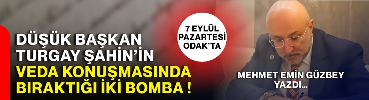 Düşük Başkan Turgay Şahin’in veda konuşmasında bıraktığı iki bomba!